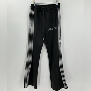 Hvnly stars Black Glitter Track Pants size xs